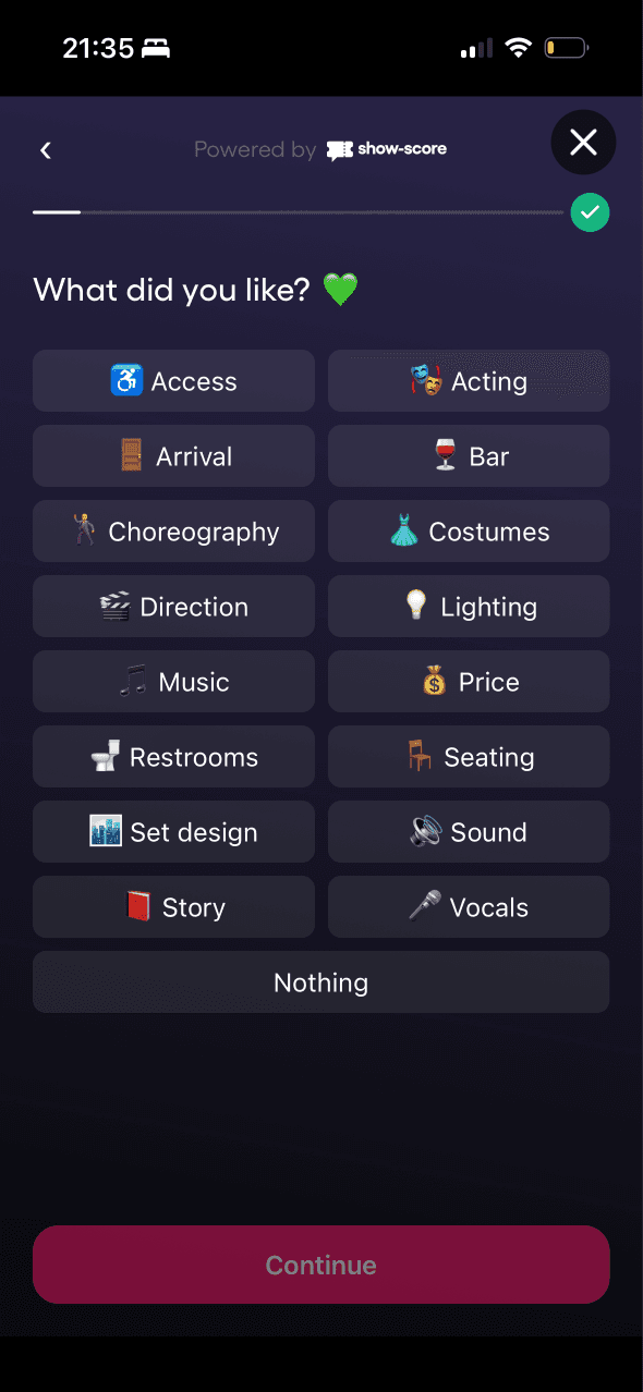 TodayTix: What did you like?