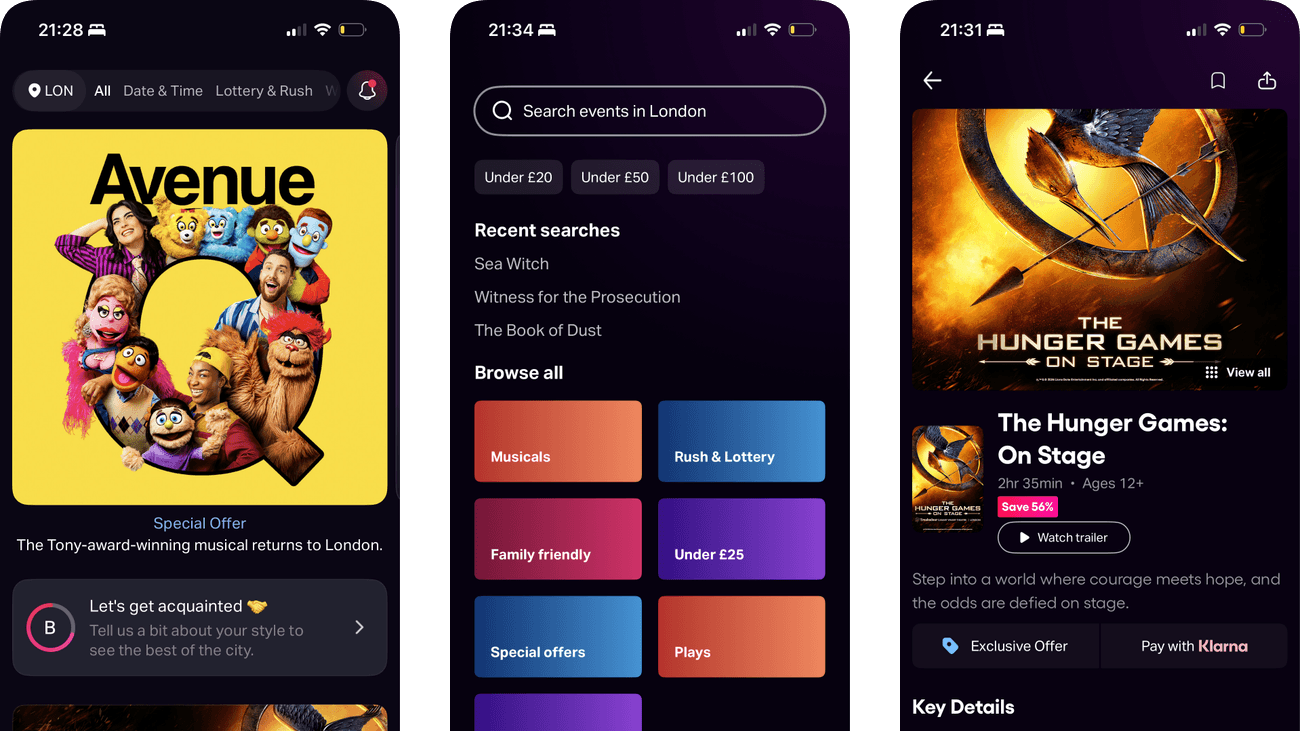 TodayTix product journey