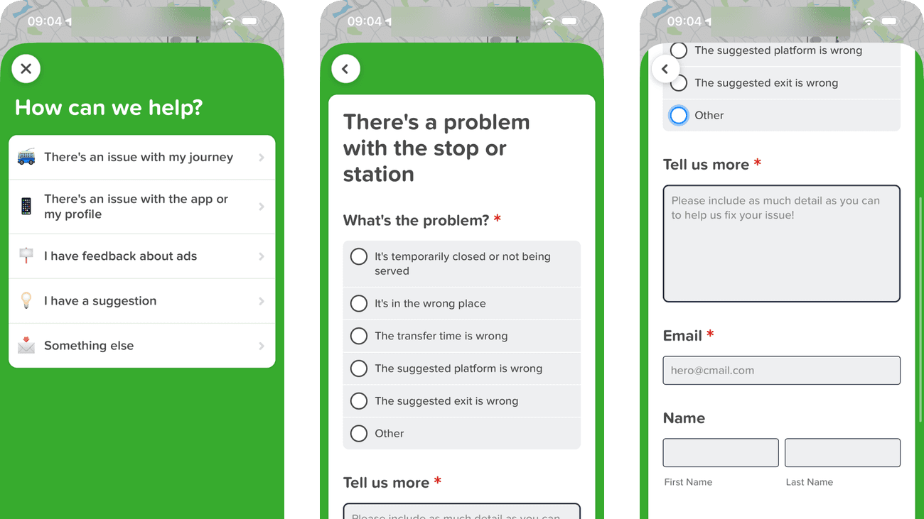 Citymapper product journey