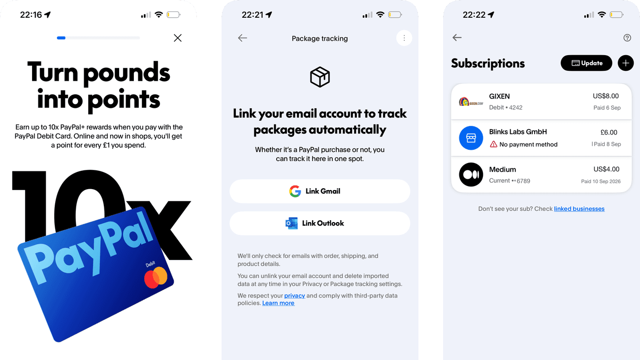 PayPal product journey