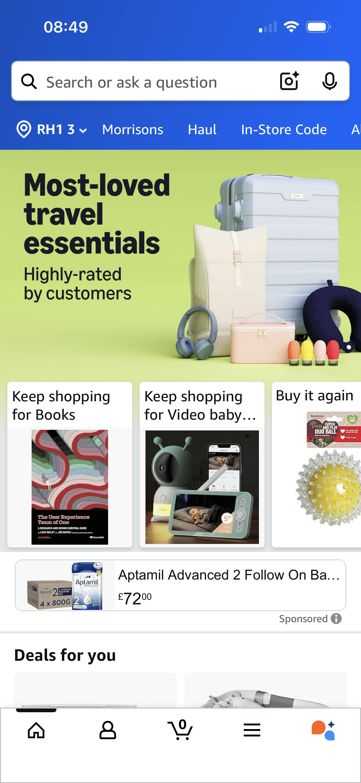 Amazon: Home page
