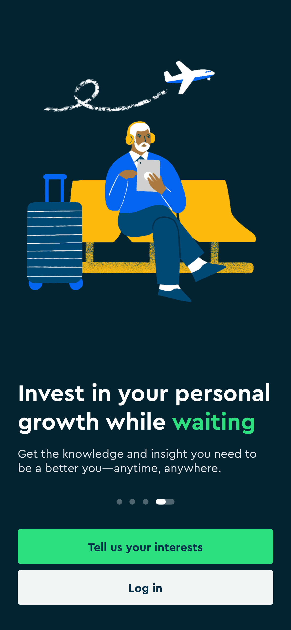 Blinkist: Product example 4 of 4: learning while waiting