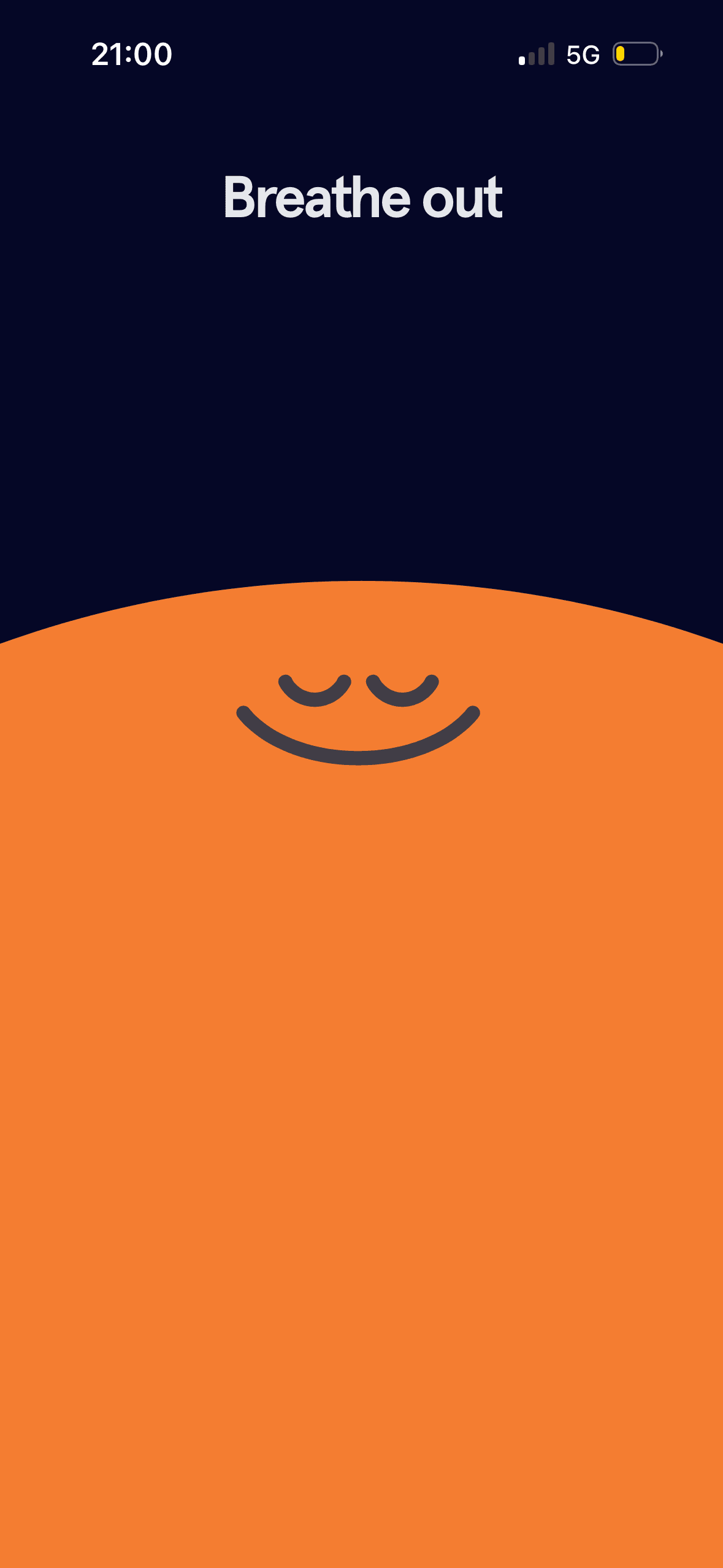 Headspace: Opening animation: breathe out