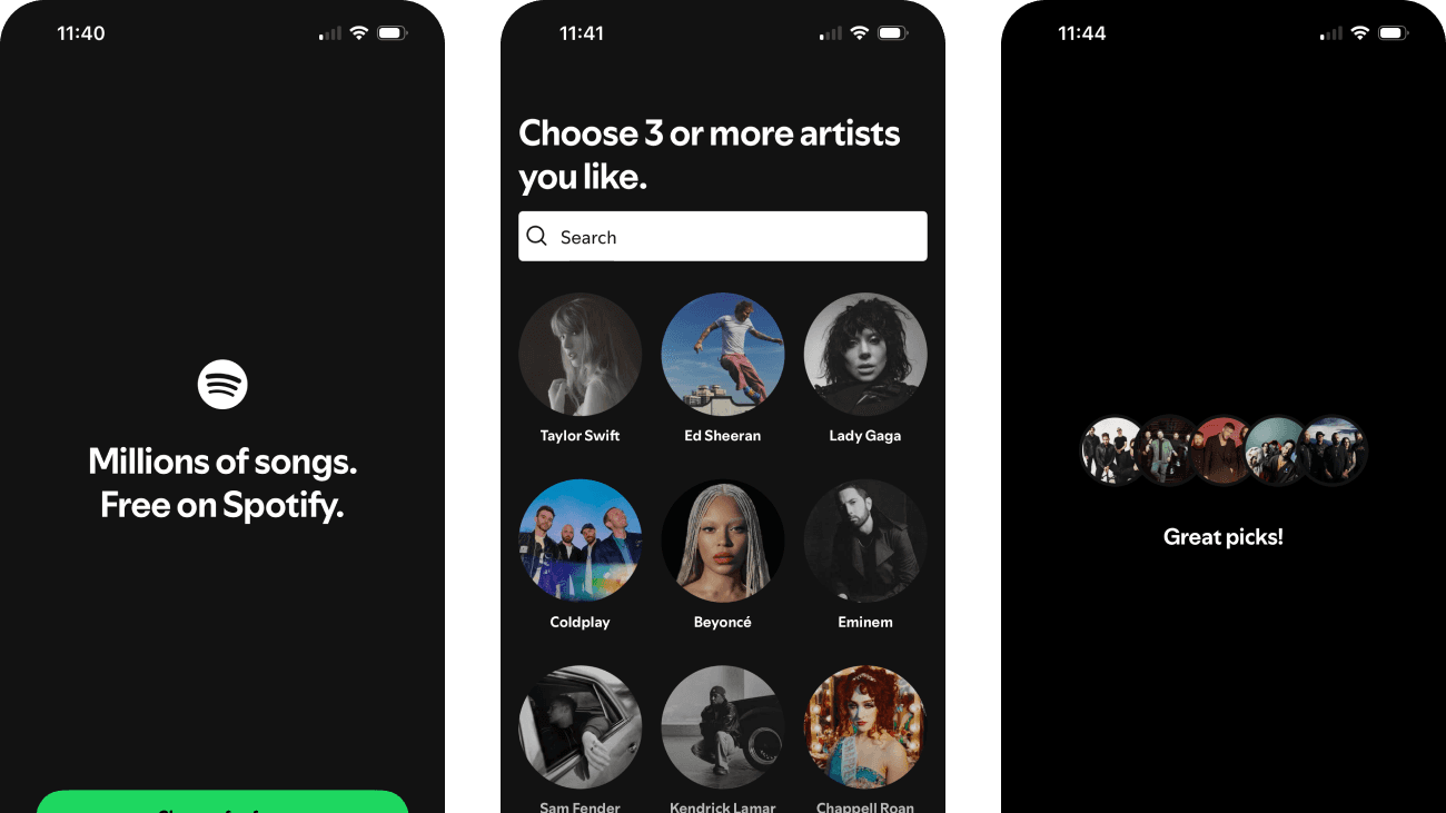 Spotify product journey