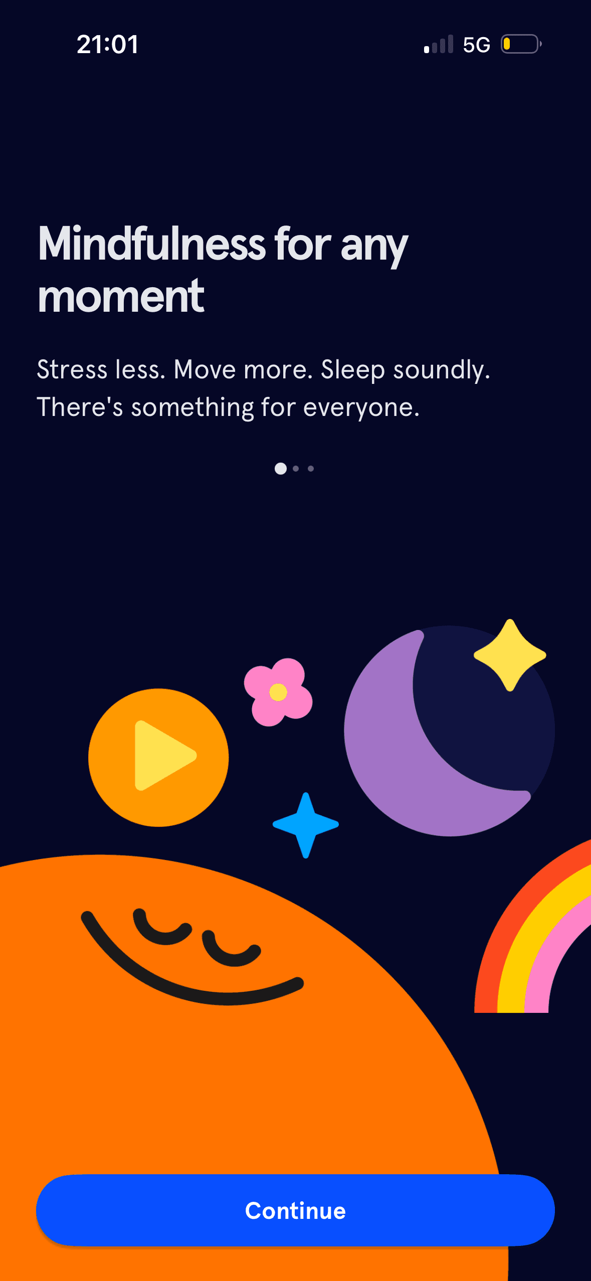 Headspace: Benefit slide: mindfulness for different needs