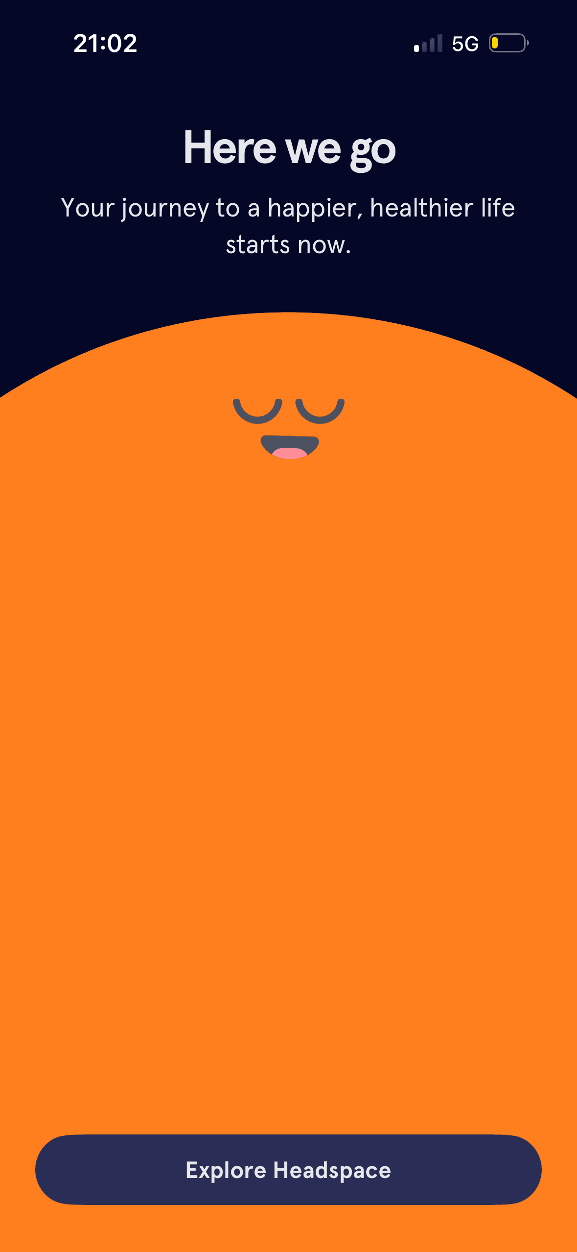 Headspace: Optional first exercise