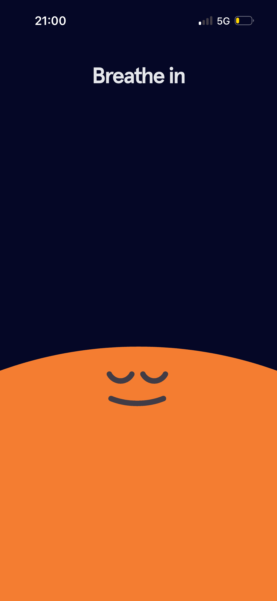 Headspace: Opening animation: breathe in