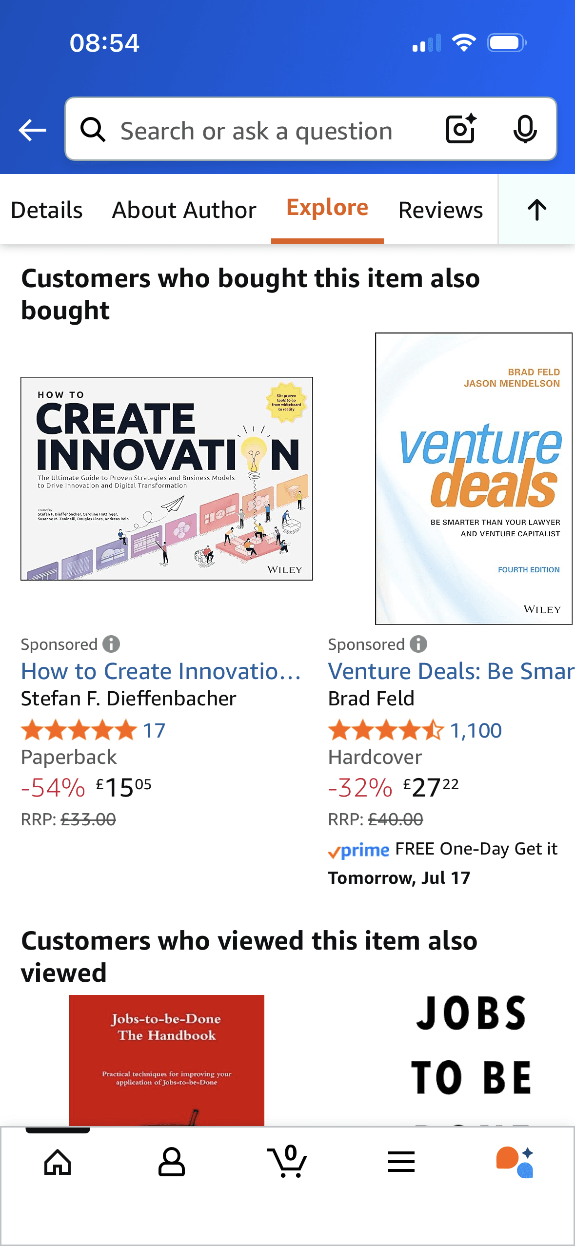 Amazon: Product page explore section 2