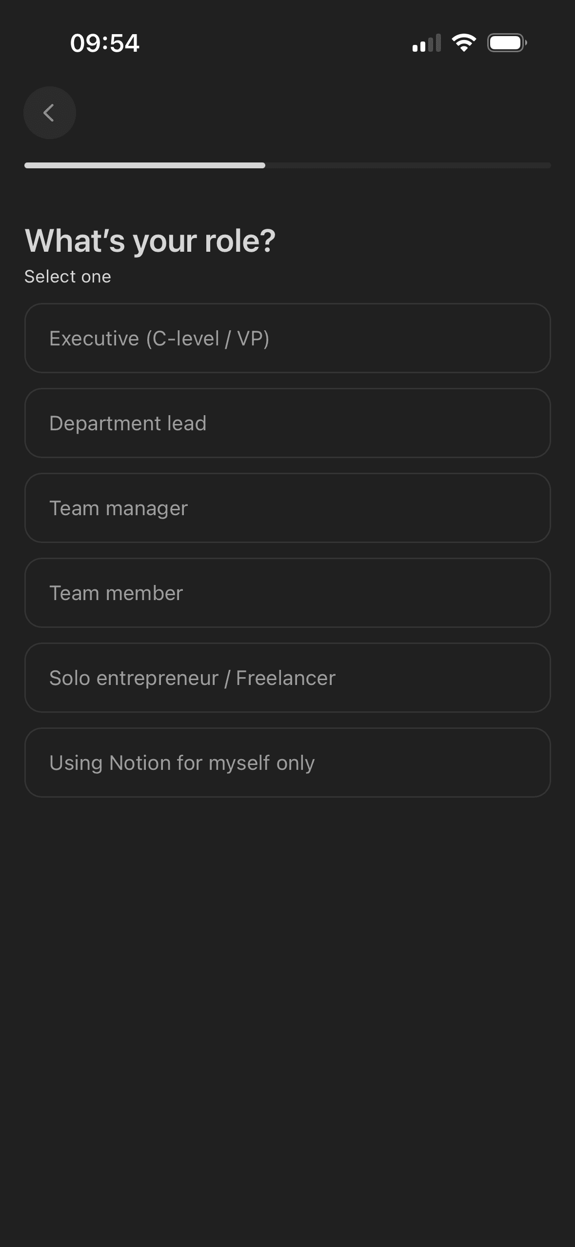 Notion: Choose your role