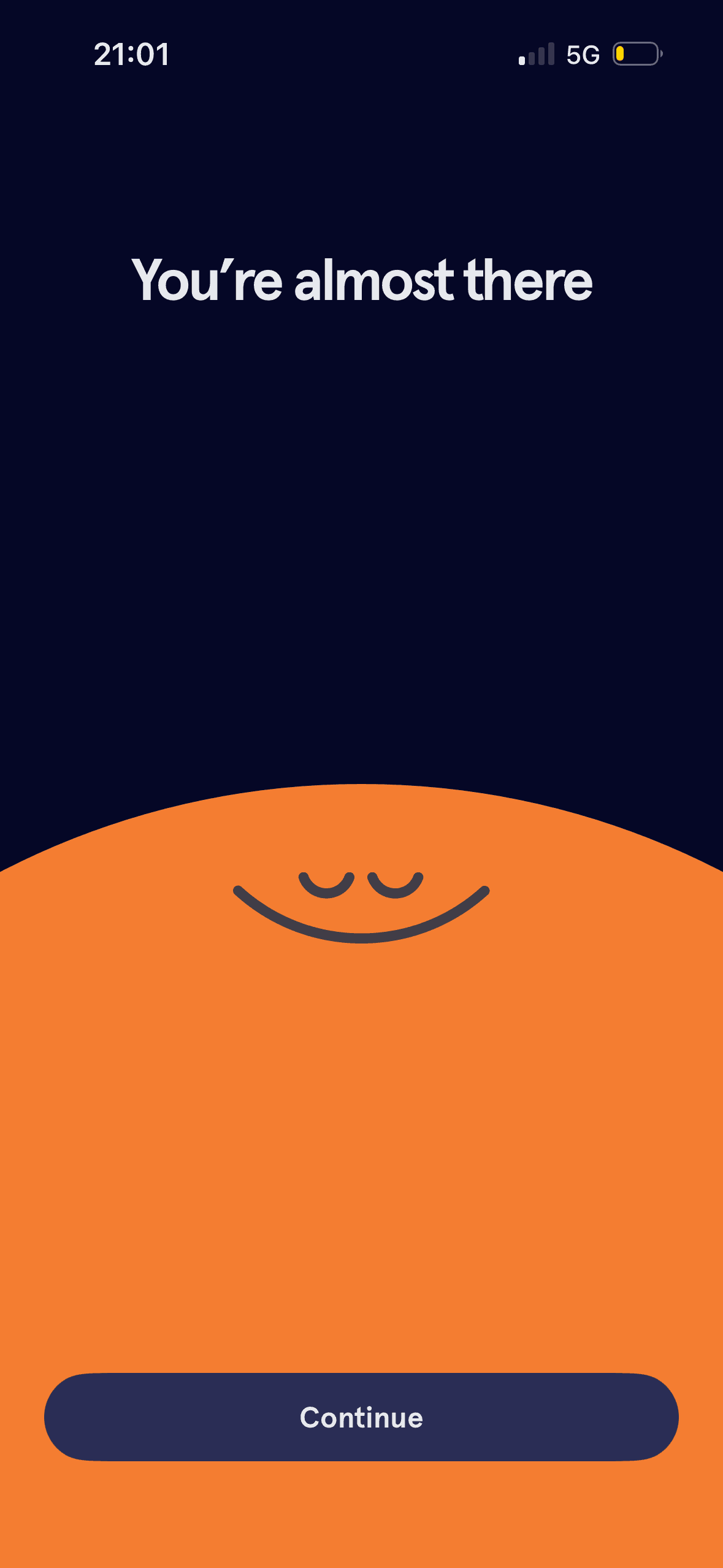 Headspace: Onboarding transition
