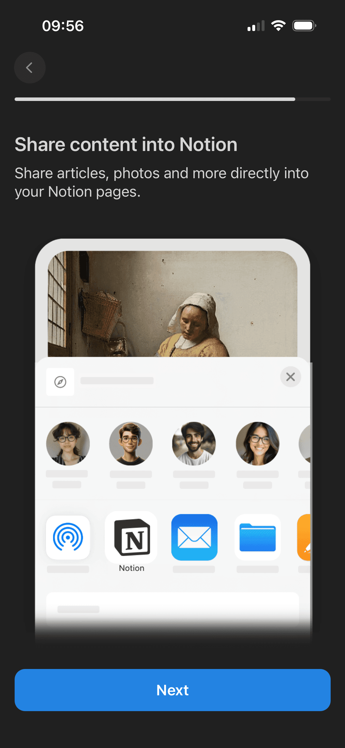 Notion: Tour: share work